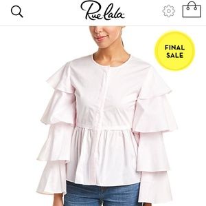 Ruffle Jordan Pink Stripe